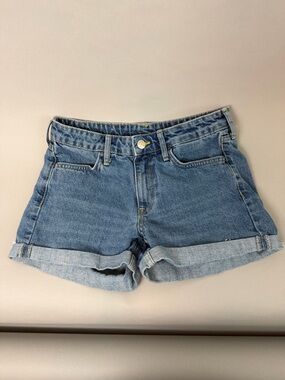 &Denim Cuffed Jean Shorts Size 4 Casual Summer